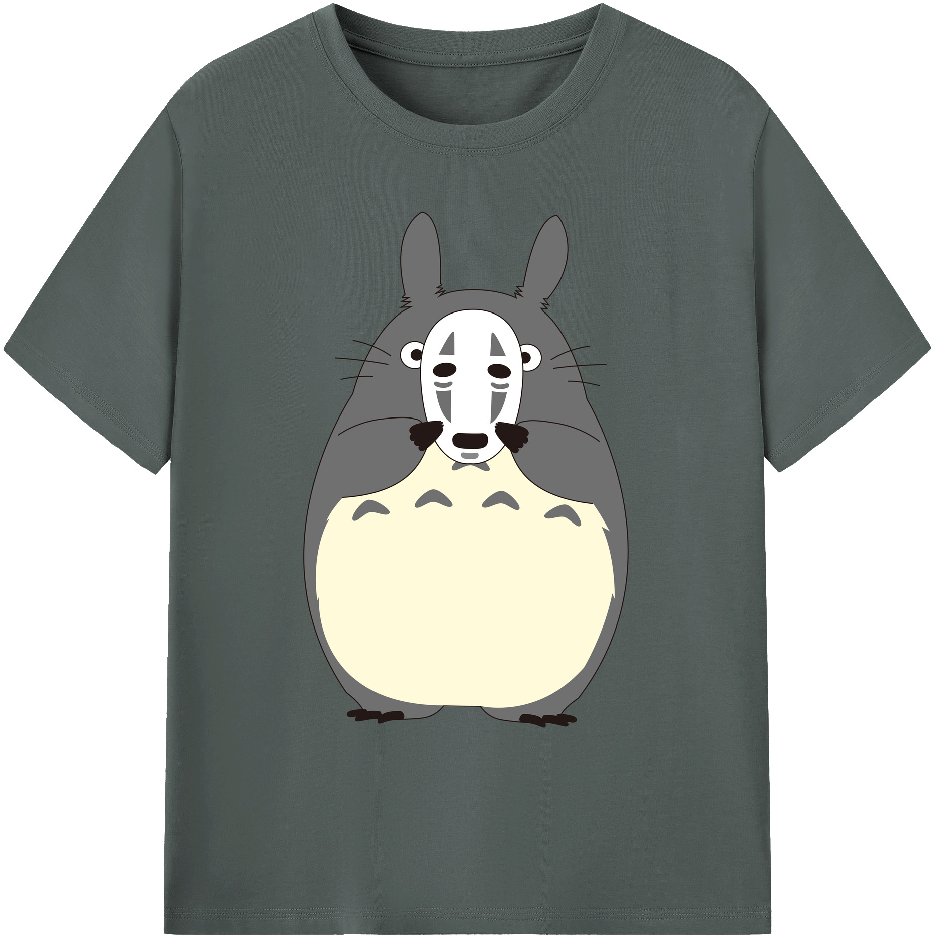 （画像用） となりのトトロ 草壁メイ 草壁サツキ My Neighbor Totoro Satsuki Kusakabe Mei Kusakabe 綿100％ メンズ半袖Tシャツ｜肌触りやわらか＆通気性